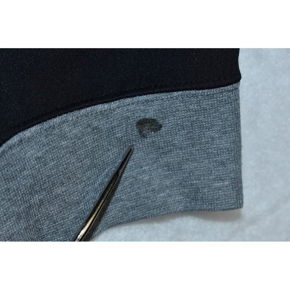Nike Plus Zip Thru Sweat Womens Pullover Size 2X Black Cropped Funnel Neck Flaws - Picture 12 of 14